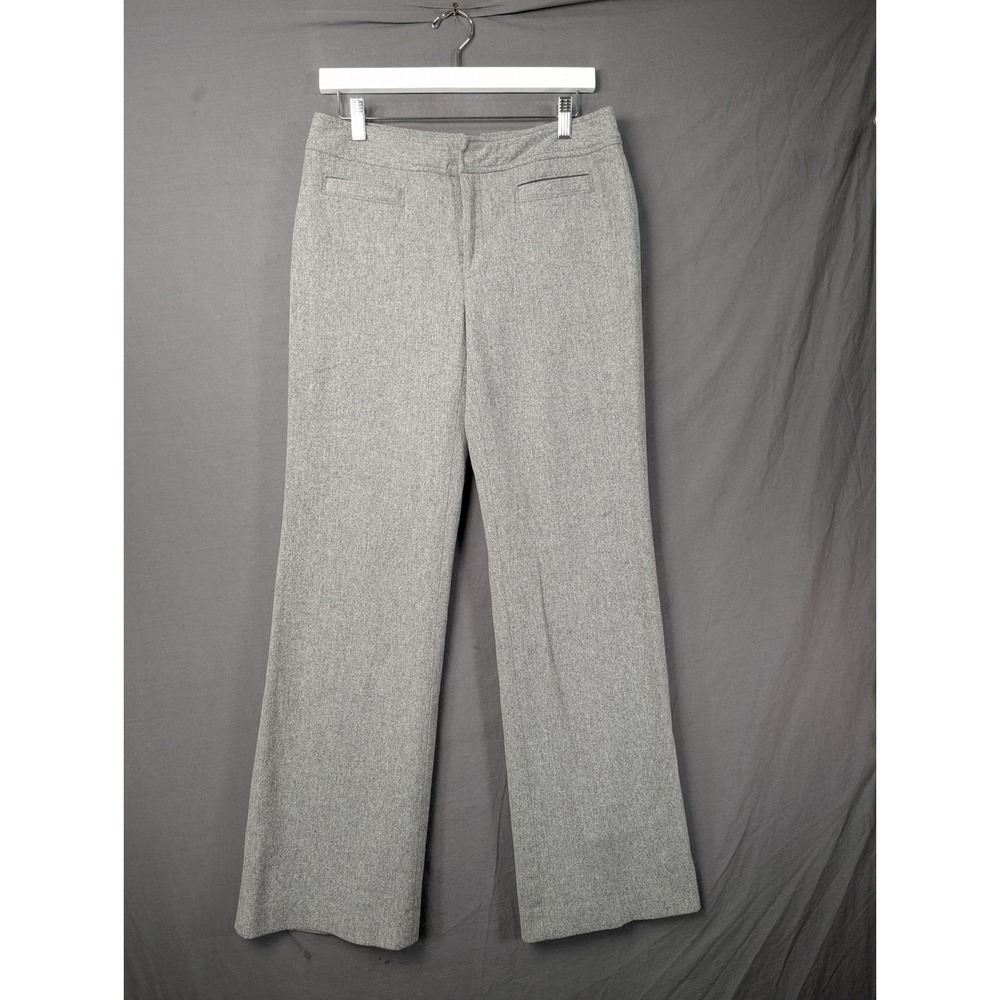 Banana‎ Republic Harrison Gray Wool Blend Wide Leg Trousers 6